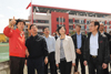 The Chief Secretary for Administration, Mr Stephen Lam, continued his schedule in Sichuan today (May 25). Mr Lam (second left) started the day by visiting Sichuan Olympic School in Dujiangyan, which is being funded by the Hong Kong Jockey Club.