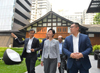 The Chief Secretary for Administration, Mrs Carrie Lam, today (May 10) started her visit to Sichuan, leading a Hong Kong Special Administrative Region (HKSAR) delegation to conclude the HKSAR's work in support of the reconstruction of earthquake-stricken areas in the province. Picture shows Mrs Lam (centre) visiting a development project with Hong Kong investment in Chengdu in the afternoon.