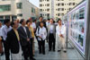 LegCo Members receive a briefing on the progress of the reconstruction work of Nanchong Baita Junior Middle School.