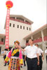 An HKSARG delegation, led by the Chief Secretary for Administration, Mr Henry Tang, today (August 31) commenced a three-day visit to Sichuan to inspect the latest progress of reconstruction projects funded by the HKSAR.  Photo shows Mr Tang visits the new school premises of  Shuimo Middle School in Wenchuan, a reconstruction project jointly funded by the HKSAR and Foshan Municipality of Guangdong.