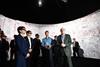 The Chief Executive, Mrs Carrie Lam, attended the opening ceremony of ARTS + iNNOVATION at City University of Hong Kong Chengdu Research Institute in Chengdu this afternoon (May 11). Photo shows Mrs Lam (first left) and the head of the Organisation Department of CPC Sichuan Provincial Committee, Mr Huang Jianfa (second left) touring the ARTS + iNNOVATION facility.