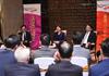 The Chief Executive, Mrs Carrie Lam (centre), meets with the representatives of the Hong Kong Chamber of Commerce in China tonight (May 12). Also pictured are the Secretary for Constitutional and Mainland Affairs, Mr Patrick Nip (left), and the Director of the Chief Executive's Office, Mr Chan Kwok-ki (right).
