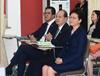 行政長官林鄭月娥（右）今日（五月十一日）下午在成都出席發展局主辦的「5‧12援建 – 過去‧現在‧未來」分享會。旁為政務司司長張建宗（中）和發展局局長黃偉綸（左）。