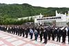行政長官林鄭月娥（前排左七）今日（五月十二日）下午在四川汶川縣映秀鎮漩口中學遺址出席5.12汶川特大地震紀念活動。